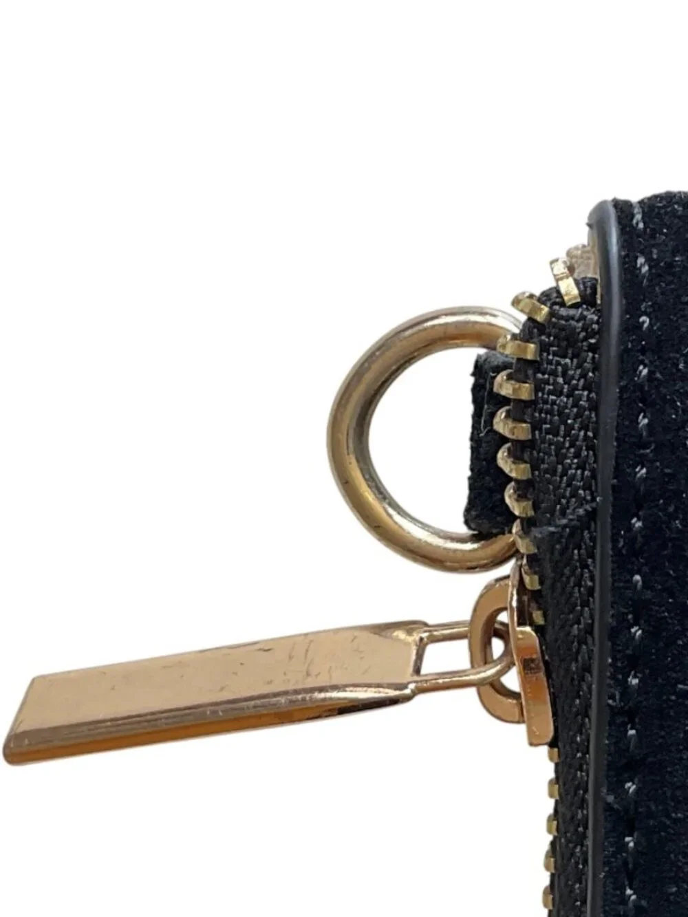 Zara Black Suede Clutch Wristlet Minimalist Clutch